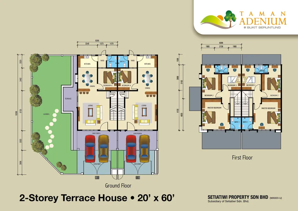 02. Taman Adenium 20’ x 60’ (48 unit)